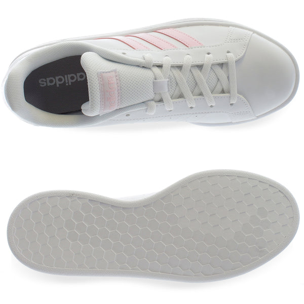 Tenis Adidas Grand Court Base EE7480 Blanco Mujer