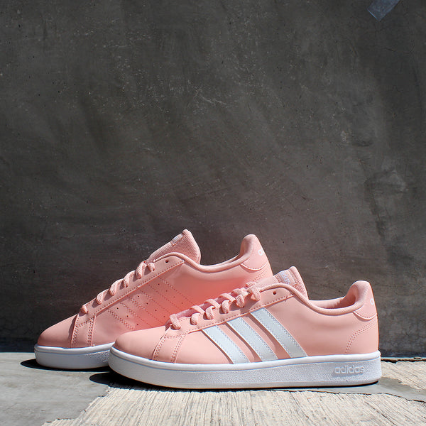 Adidas grand court online rosa cobre